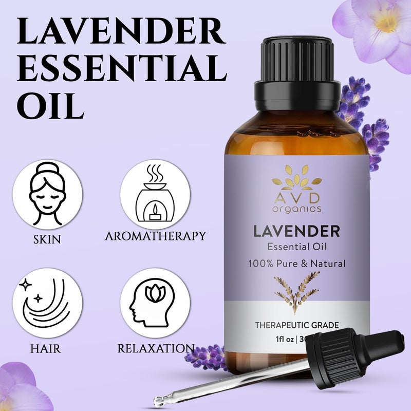 زيت AVD Organics يلانج يلانج العطري 30 مل – 100% نقي وطبيعي، زيت عطري عالي الجودة للعلاج بالروائح، الناشر، البشرة والشعر – 1 أونصة سائلة - Image 3