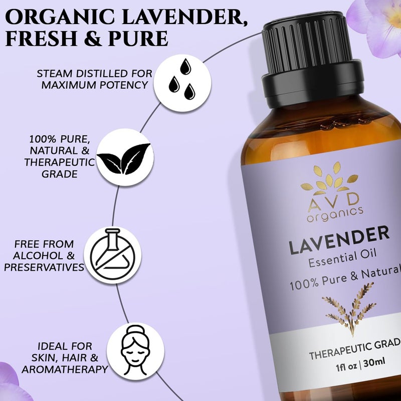 زيت AVD Organics يلانج يلانج العطري 30 مل – 100% نقي وطبيعي، زيت عطري عالي الجودة للعلاج بالروائح، الناشر، البشرة والشعر – 1 أونصة سائلة - Image 5