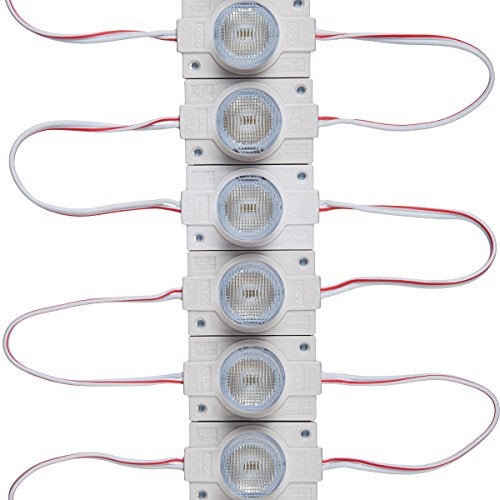 Q QINGCHEN Warm White 3000K 12V LED Module with Lens 2.0W for Light Box with Tape Adhesive Back (20pcs Pack) - Image 1