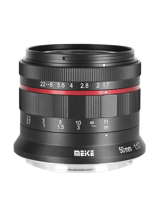 Meike 50mm F1.7 Full Frame Manual Focus Prime Lens Compatible with Z Mount Cameras Z5 Z6 Z7 Z30 Z50 