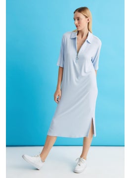 Alexander Gardi Ribbed Zipper Detailed Dress (B22-22200)  - Image 4