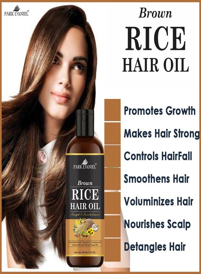 Park Daniel Premium Brown Rice Hair Oil Enriched With Vitamin E - For Strength and Hair Growth(120 ml) - Image 3