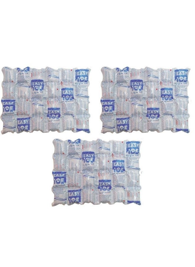EASY ICE Cool Energy Pack for Food Ice Bag Reusable Flexible Chiller Ice Pack for Food Safety Food Container 24 Cell Pack of 3 - Image 2