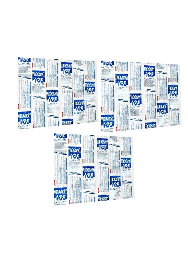 EASY ICE Cool Energy Pack for Food Ice Bag Reusable Flexible Chiller Ice Pack for Food Safety Food Container 24 Cell Pack of 3 - Image 1