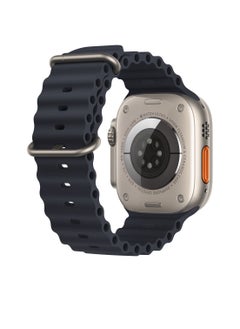 Generic Ocean Silicon Rubber Strap For Apple Watch Ultra 49mm 45mm 44mm And 42mm  - Image 2