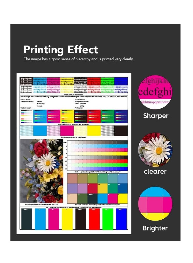 Terabyte G1420/G2420/G2460/G3420/G3460 (GI-41 ink set 4-Pack (PigmentBlack Cyan Magenta Yellow) GI 41 Compatible for CANON PIXMA G1420/G2420/G2460/G3420/G3460 - Image 2