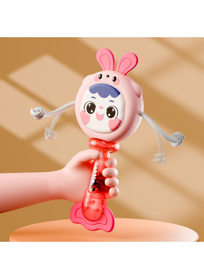 ألعاب أطفال حديثي الولادة عبر الحدود من 0 إلى 6 أشهر خشخيشة مطاطية ناعمة بمقبض خشخيشة للرجال والنساء بعمر سنة واحدة مطرقة رملية للتعليم المبكر - اللون: كرة مطاطية ناعمة 【مسحوق】】 - Image 4