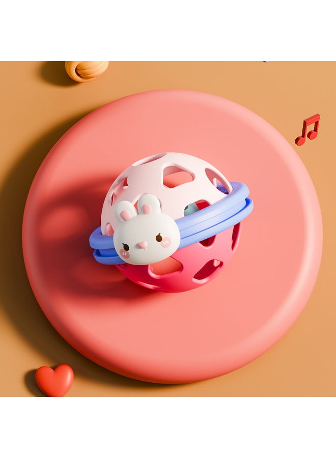 ألعاب أطفال حديثي الولادة عبر الحدود من 0 إلى 6 أشهر خشخيشة مطاطية ناعمة بمقبض خشخيشة للرجال والنساء بعمر سنة واحدة مطرقة رملية للتعليم المبكر - اللون: كرة مطاطية ناعمة 【مسحوق】】 - Image 1