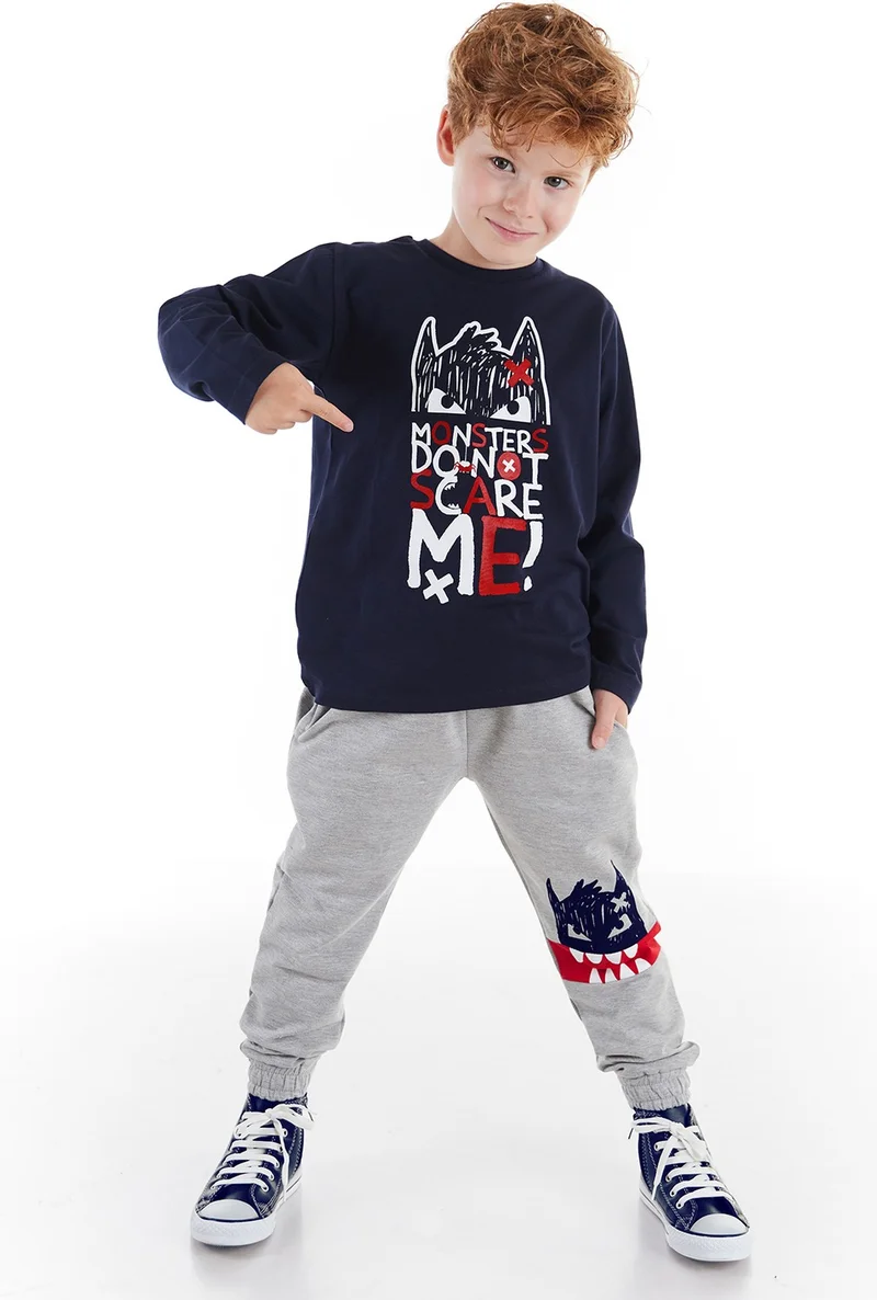 Denokids Don't Scare Boy's Trouser Set