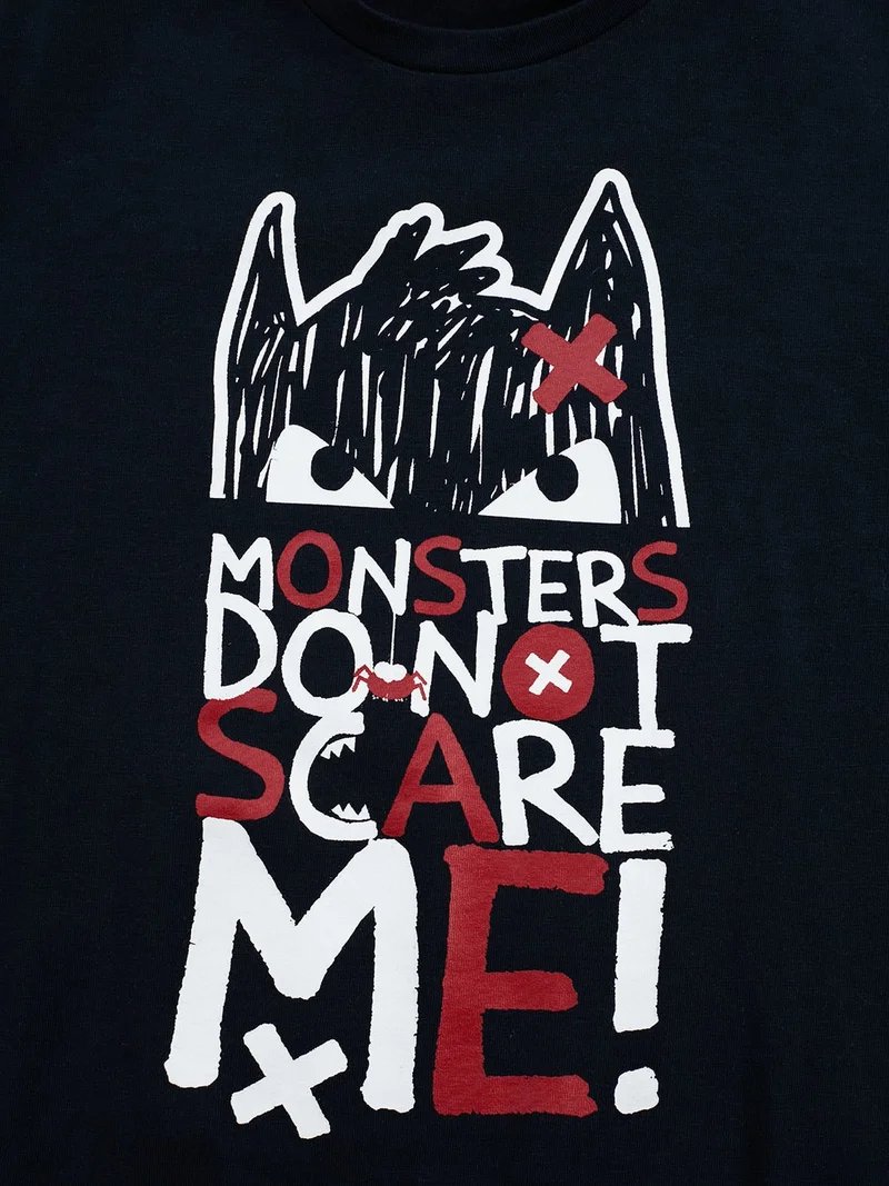 Denokids Don't Scare Boy's Trouser Set