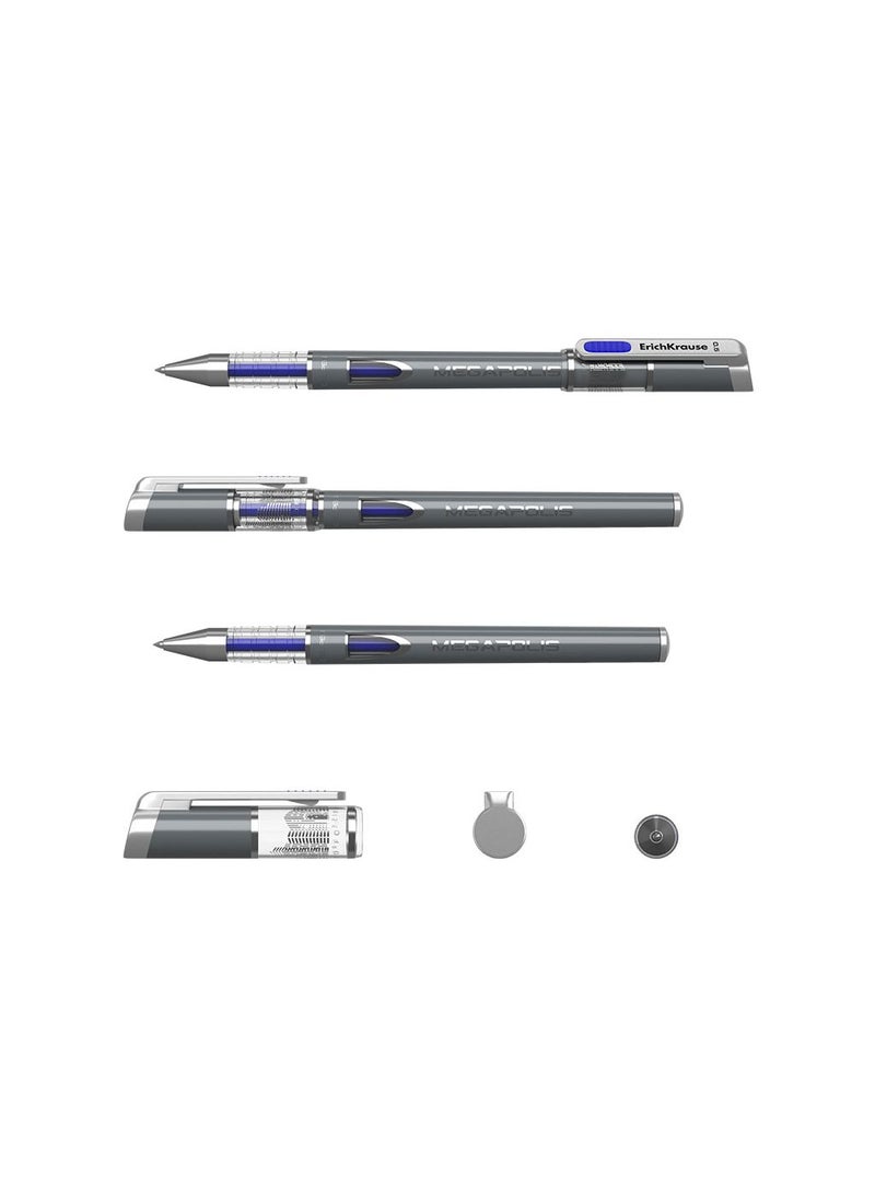 ErichKrause Gel ink pen MEGAPOLIS Gel Stick 0.5, ink color: blue (box 12 pcs.) - Image 2
