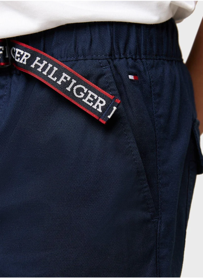 TOMMY HILFIGER Youth Logo Tape Chino Shorts
