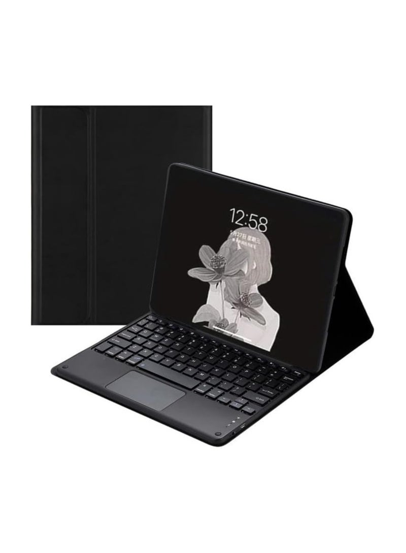 حافظة لوحة المفاتيح متوافقة مع Lenovo Idea Tab Pro 12.7 بوصة (2025) TB373FU TB375FC، غلاف جلد قابل للإزالة مع لوحة لمس بلوتوث لاسلكية ومدمج بها لوحة مفاتيح - Image 1