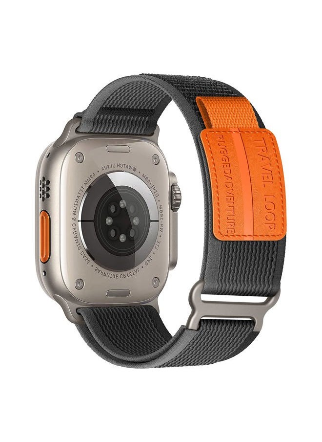 ALMNVO Trail Loop Nylon Band - Compatible with Apple Watch Ultra 2 Band 49mm 46mm 45mm 44mm 42mm 41mm 40mm 38mm Men Women,Rugged Braided Elastic Weave Sport Strap for iWatch Ultra Series 10/9/8/7/6/SE/5/4/3  - Image 1