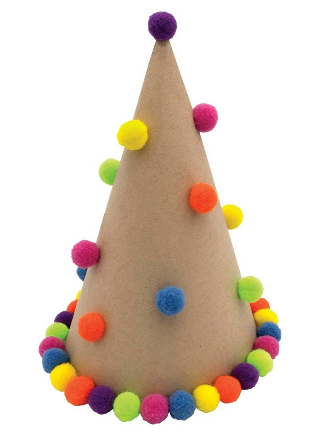 Creativity Street Hot Colors Pom Pons, 0.5-Inch, 100-Pack (AC8114-02) - Image 4