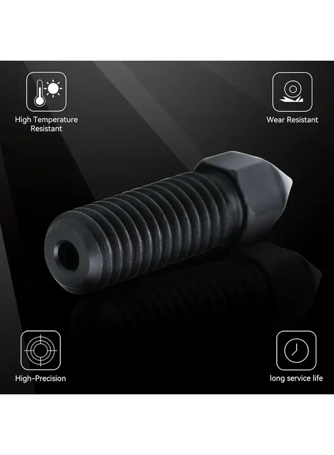 4Pcs Hardened Steel 0.2mm Nozzles For Creality Ender 3 V3 KE K1 K1 Max CR M4 3D Printer Nozzles - Image 3