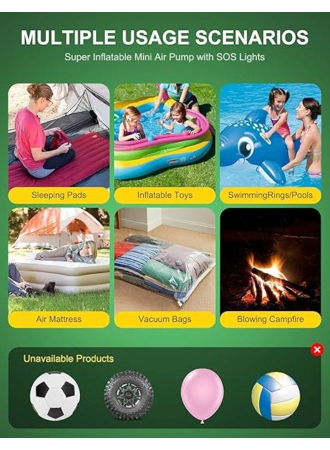 Cordless Electric Vacuum Pump for Storage Bags, Portable Rechargeable Air Pump for Compression Clothes, Travel Vacuum Seal Bag Pump, Inflate/Deflate Pool Floats - Image 5