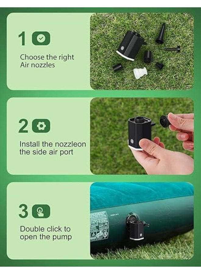 Cordless Electric Vacuum Pump for Storage Bags, Portable Rechargeable Air Pump for Compression Clothes, Travel Vacuum Seal Bag Pump, Inflate/Deflate Pool Floats - Image 4