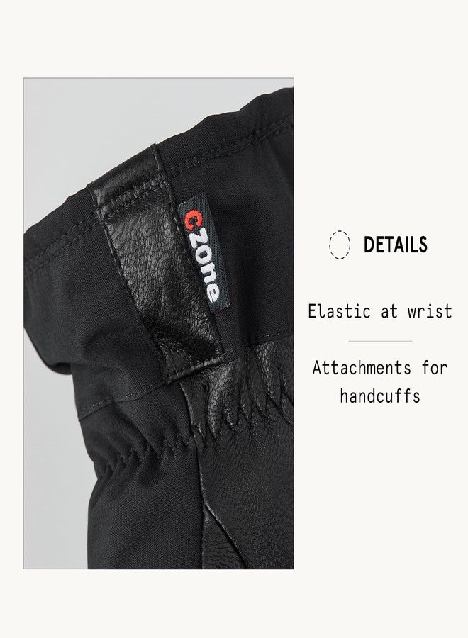 Hestra Junior FOSS Mitt (Youth 4-13yrs) | Waterproof, Insulated Kids Mittens for Winter, Snowboarding & Playing in The Snow - Black - 5 - Image 4