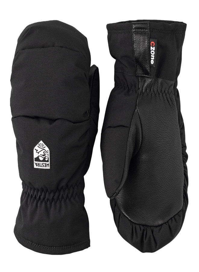 Hestra Junior FOSS Mitt (Youth 4-13yrs) | Waterproof, Insulated Kids Mittens for Winter, Snowboarding & Playing in The Snow - Black - 5 - Image 1
