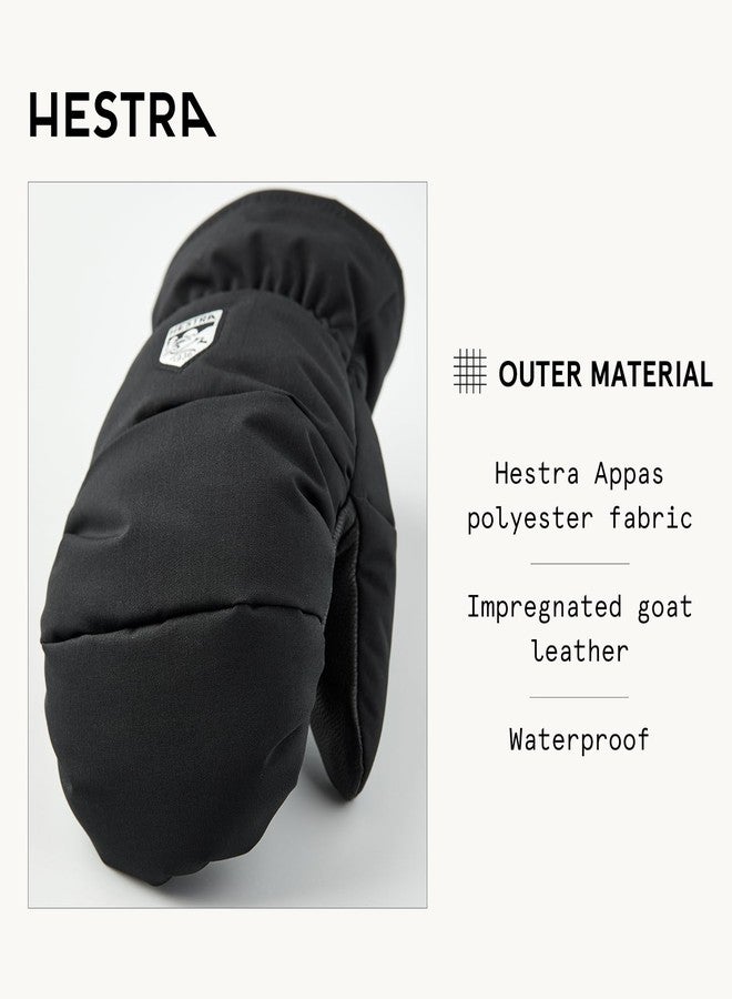 Hestra Junior FOSS Mitt (Youth 4-13yrs) | Waterproof, Insulated Kids Mittens for Winter, Snowboarding & Playing in The Snow - Black - 5 - Image 3
