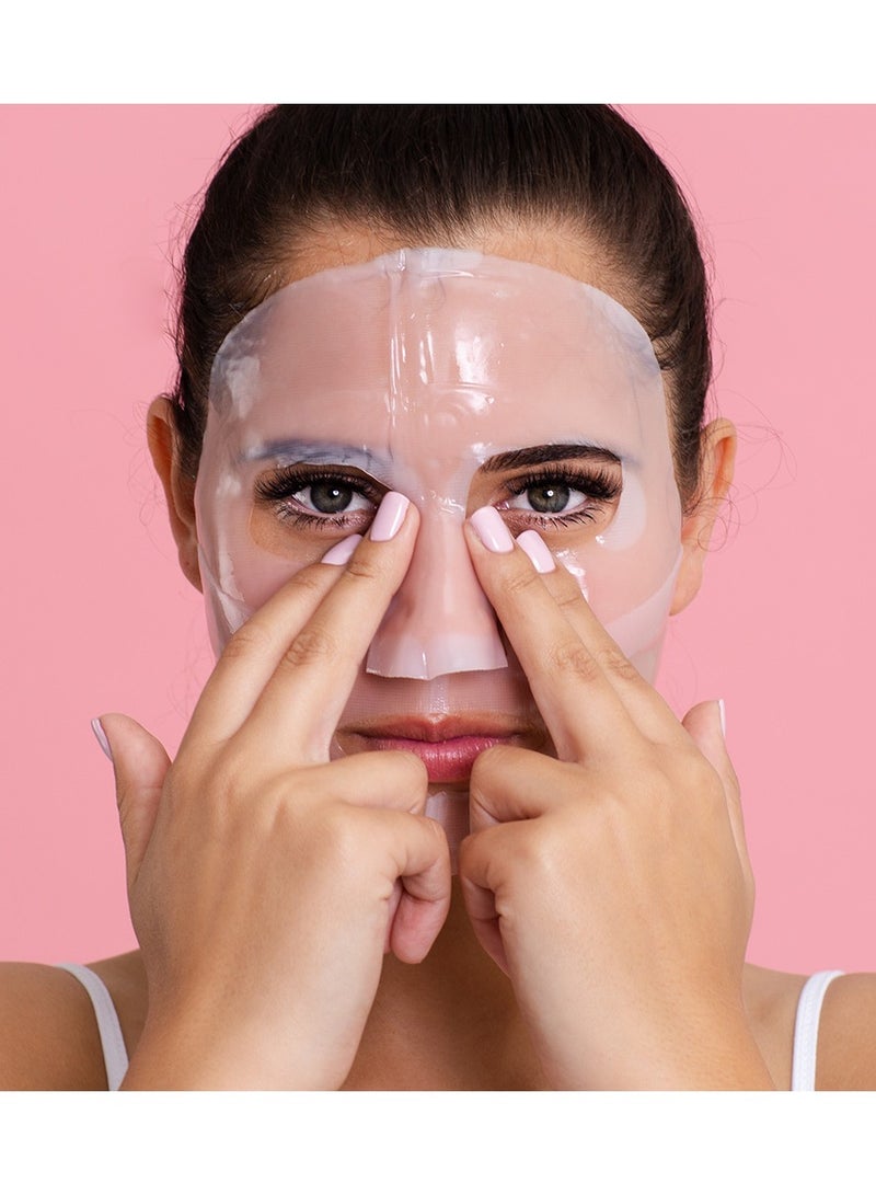 سكين ريبابلك قناع الوجه المضاد للشيخوخة بالريتينول (3 أقنعة) مع النياسيناميد وماء الأرز - يقلل التجاعيد والتصبغ والبقع الداكنة وعلامات حب الشباب، ويحسن تماسك البشرة، ويمنحها إشراقة وترطيبًا. - Image 5