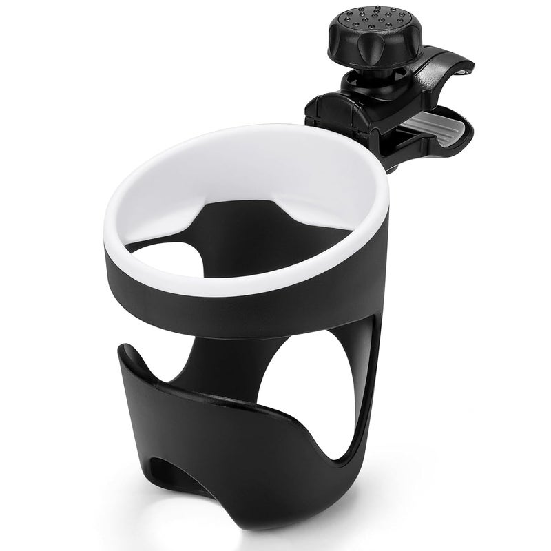 Accmor Stroller Cup Holder Universal Cup Holder for Uppababy Nuna Doona Strollers 360 Rotatable Large Caliber Drinks Holder for Stroller Bike Wheelchair Walker Scooter - Image 1