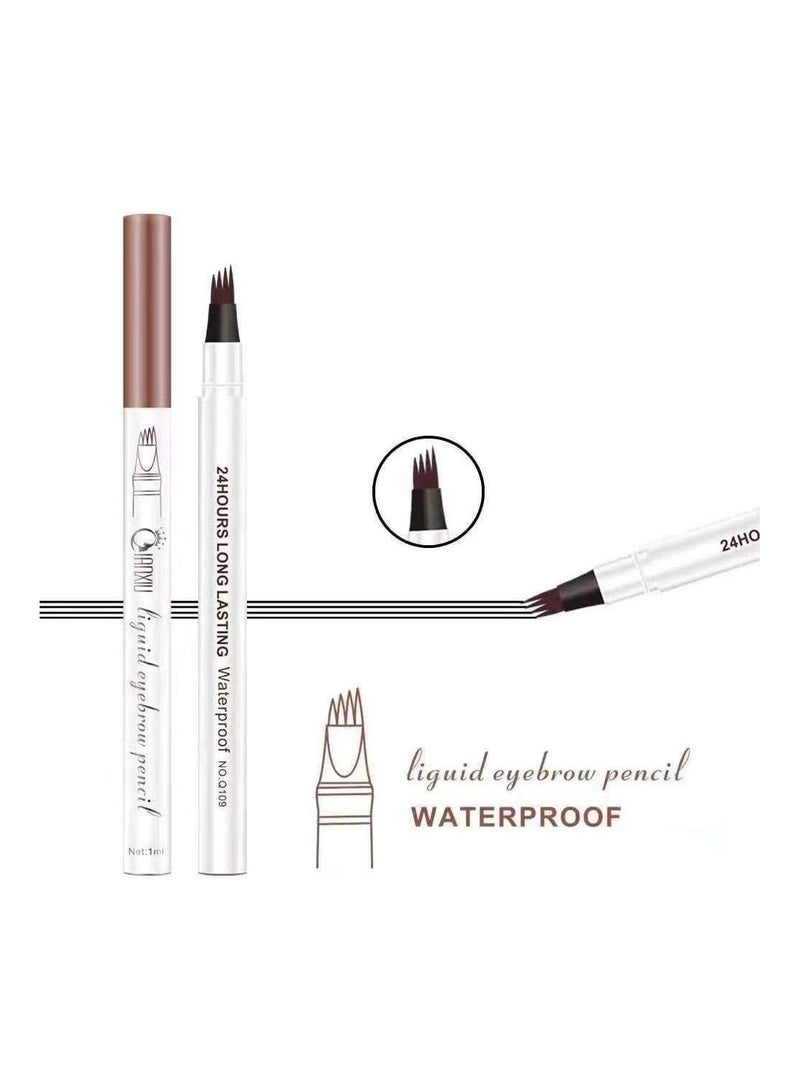 QIANXIU Artist Expert Lasting Waterproof Liquid Eyebrow Pencil -1ml, brown - Image 2