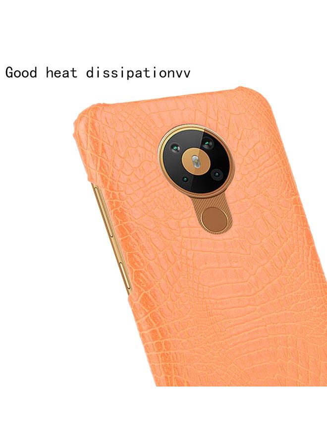 S-TOP Case For Nokia 5.3 Shockproof Crocodile Texture PC + PU Case - Image 5