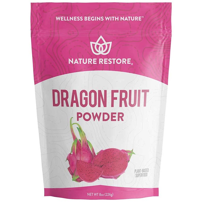 Nature Restore Pink Pitaya Powder, 8 Ounces, Non GMO, Gluten Free, Vegan, Packaged Locally in California - Image 1