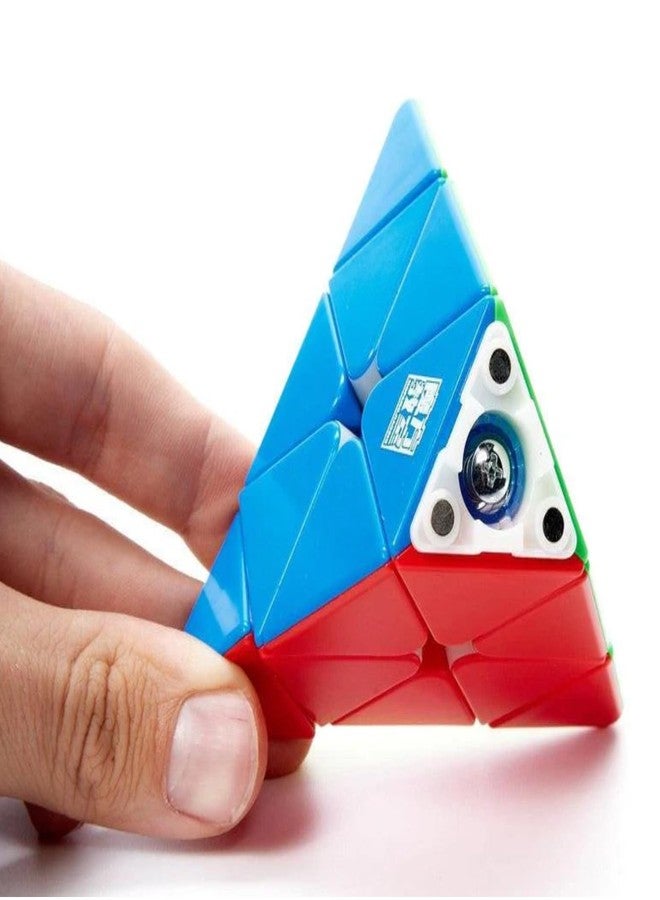 مكعب كيوبسكوول آر إس بيرامينكس المغناطيسي - لغز هرمي سلس وسريع بدون ملصقات للأطفال والكبار | مكعب بيرامينكس مغناطيسي ثابت للمبتدئين ومحترفي حل المكعبات السريعة | لعبة لتنمية الذكاء - Image 3