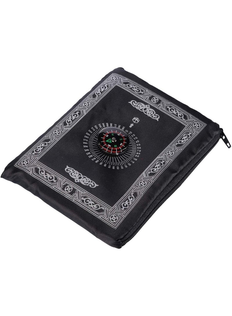 2-piece portable Muslim travel prayer mat, waterproof polyester prayer rug, perfect for Ramadan gifts. (60cm×100cm) - Image 3