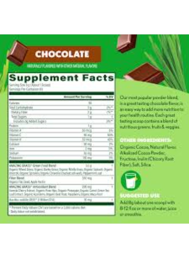 Amazing Grass, Greens Blend Superfood, Chocolate 480 g - Image 2