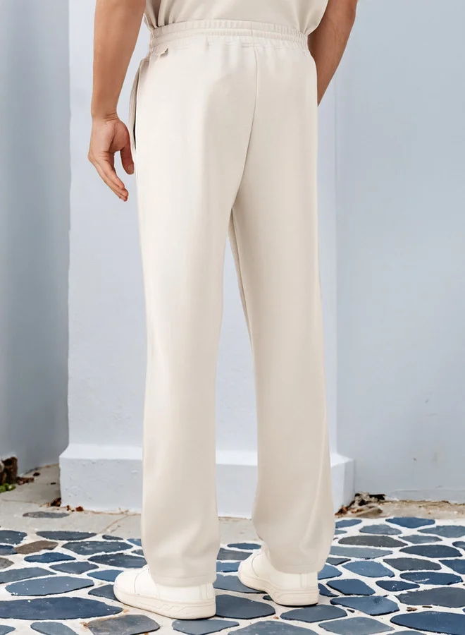 Kappa Kappa Printed Track Pants with Drawstring Closure and Pockets