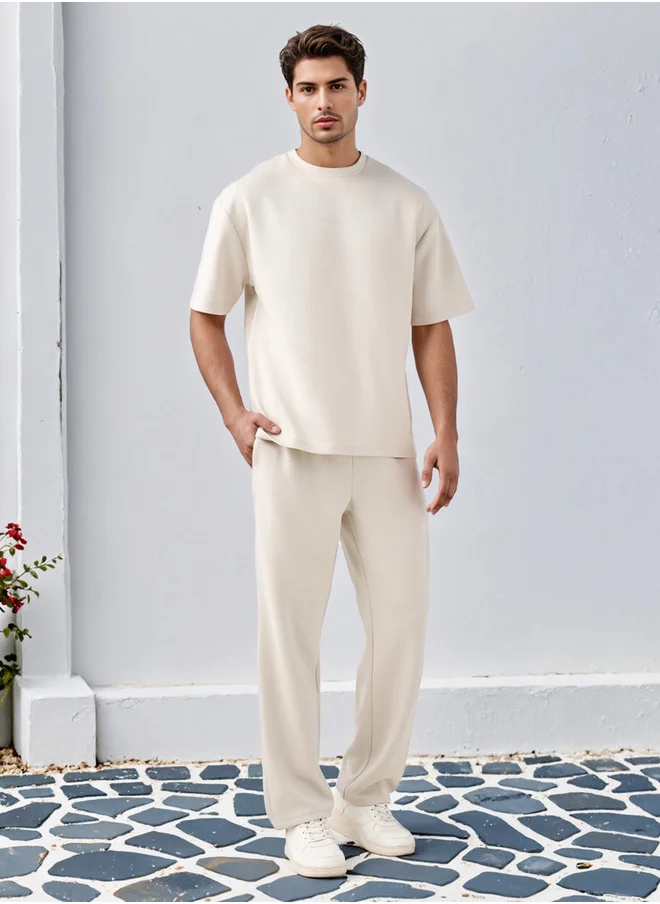 Kappa Kappa Printed Track Pants with Drawstring Closure and Pockets