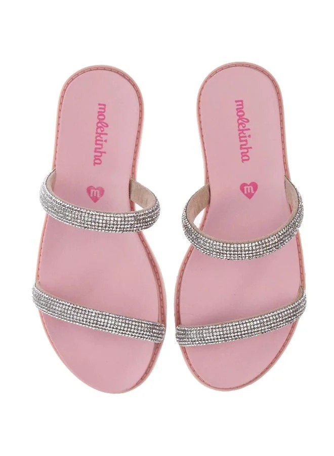 MOLEKINHA Slip-On Sandals for Girls – Comfortable Casual Sandals for Kids | Easy Wear Summer Shoes | Lightweight Footwear for Daily Wear, School, Travel & Outdoor Fun | Stylish Open-Toe Design