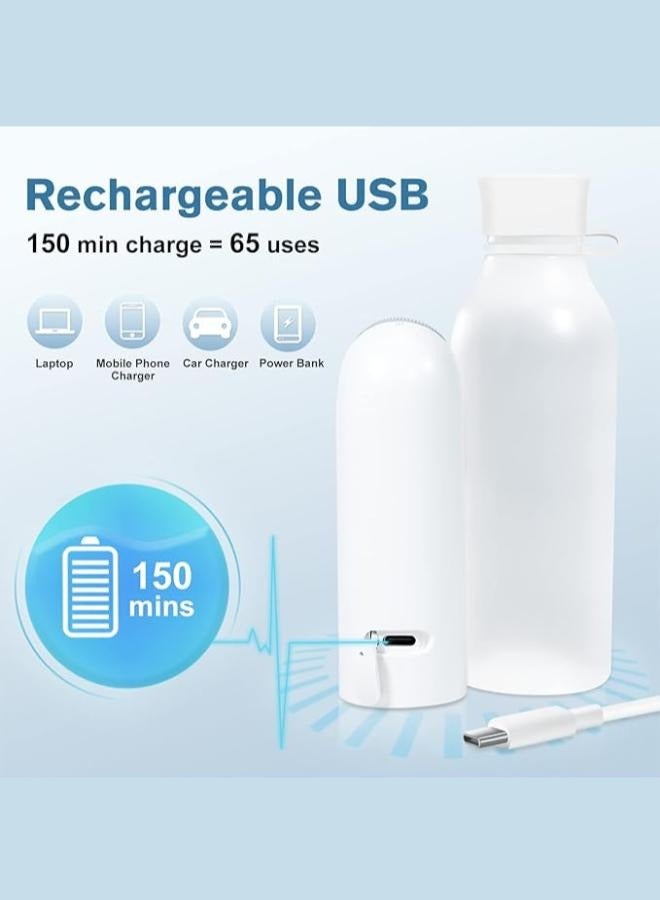 Plynox Portable Electric Bidet with 400ml water bottle- Premium Travel Shattaf, Handheld Sprayer for Personal Hygiene - Ideal for Home, Office & Outdoor Use - Image 4