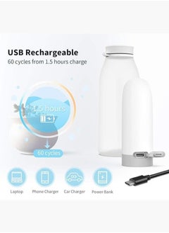 Plynox Portable Electric Bidet with 400ml water bottle- Premium Travel Shattaf, Handheld Sprayer for Personal Hygiene - Ideal for Home, Office & Outdoor Use  - Image 5