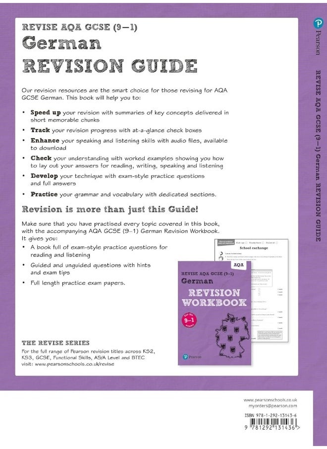 Pearson REVISE AQA GCSE (9-1) German Revision Guide : For 2024 and 2025 assessments and exams - incl. free online edition (Revise AQA GCSE MFL 16)  - Image 2