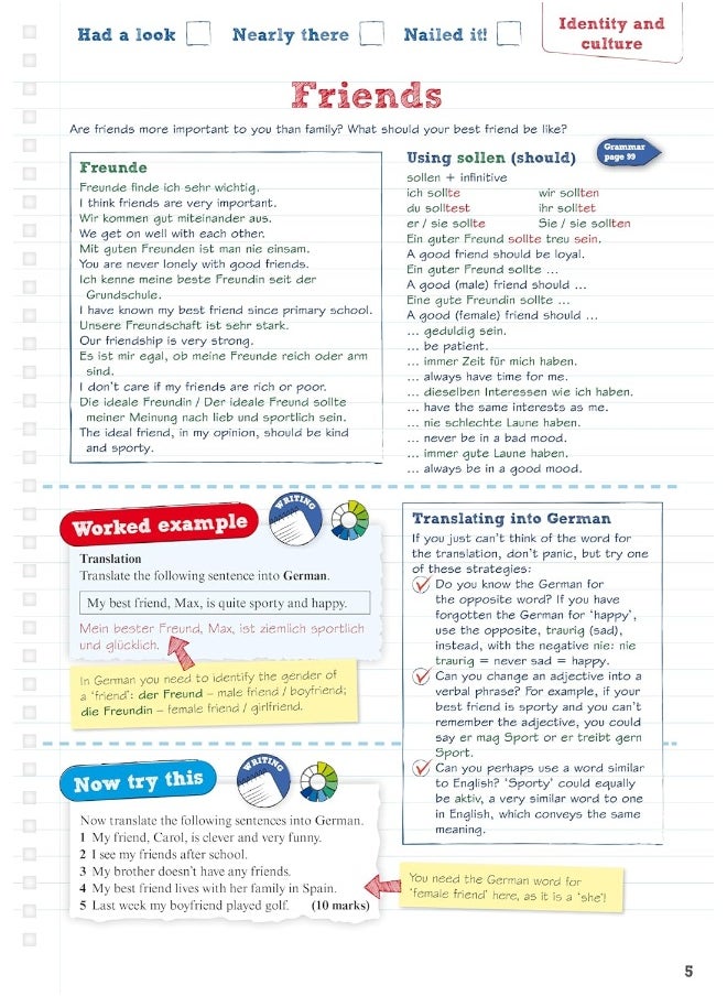 Pearson REVISE AQA GCSE (9-1) German Revision Guide : For 2024 and 2025 assessments and exams - incl. free online edition (Revise AQA GCSE MFL 16)