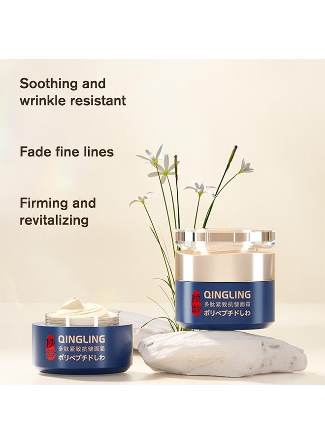 QINGLING Wrinkle Removal Cream, Japanese Qingling Wrinkle Removal Cream, Firming Anti-Aging Cream, Anti Aging Skin Care Firming, Peptide Firming Anti-Wrinkle Cream 50g - Image 5