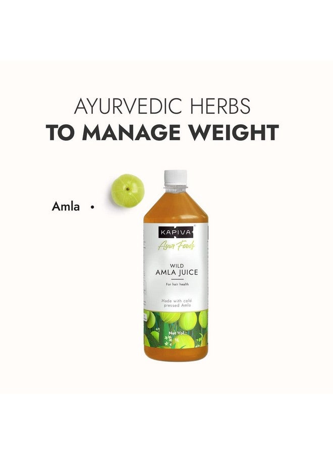 Kapiva Kapiva Wild Amla Juice 1L + Kapiva Thar Aloe Vera Juice (with Pulp) | Cold-pressed Juice Combo to Help with Glowing Skin, Hair Care, and Detox (1L)  - Image 4