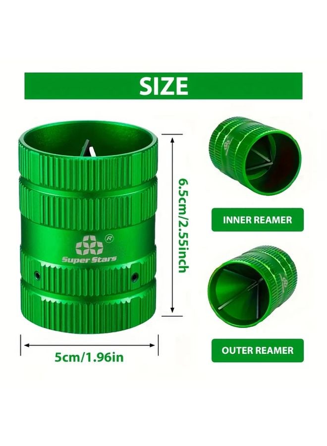 High Strength Green Pipe Deburring Tool 1 4 to 1 5 8 Inch for Copper Aluminum Plastic - Image 4