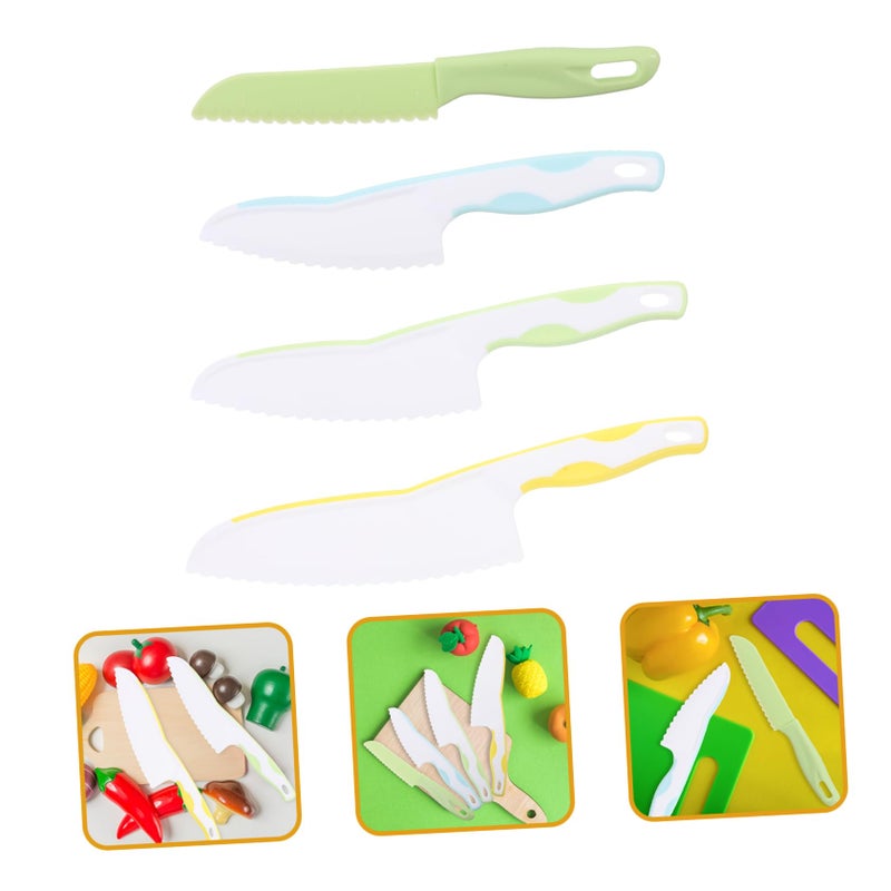 4Pcs Reusable Plastic Fruit Vegetable Slicer Cutter Handheld Kitchen Tools - Image 5