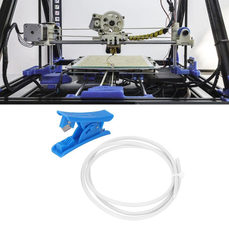 3D Printer PTFE Tube 3 Meter Heat Resistant 3D Printer Accessories Kit with Tube Cutter for 1.75mm Filament White - Image 4
