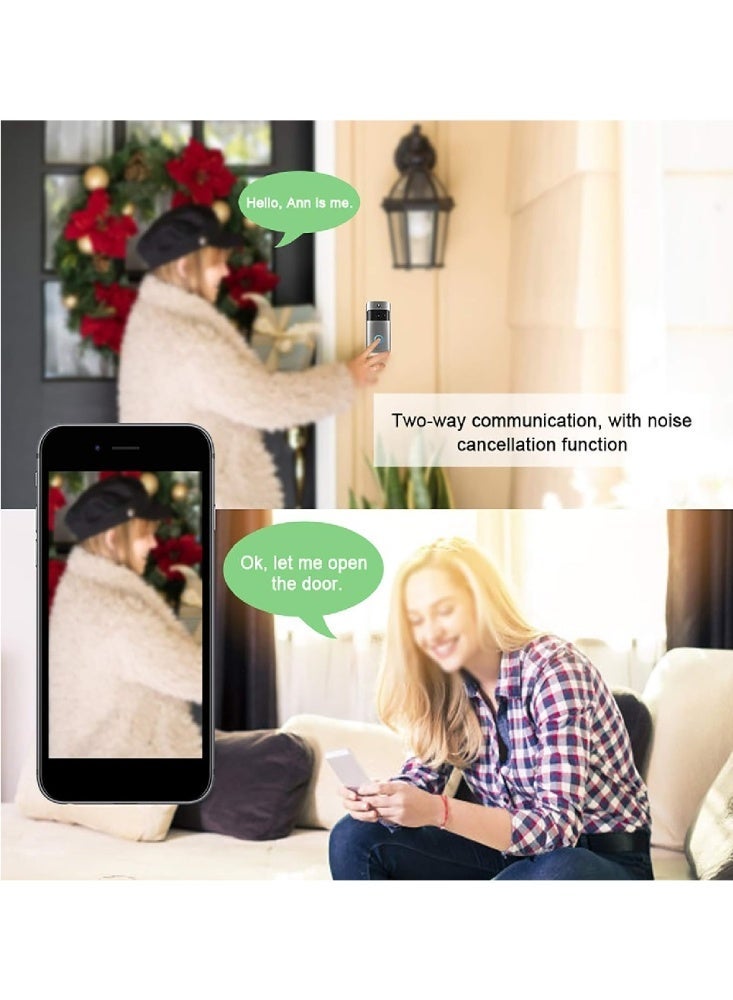V5 Smart Video Doorbell (Wi-Fi) 720P HD: Protect Your Home with Two-Way Audio and Night Vision - Image 4