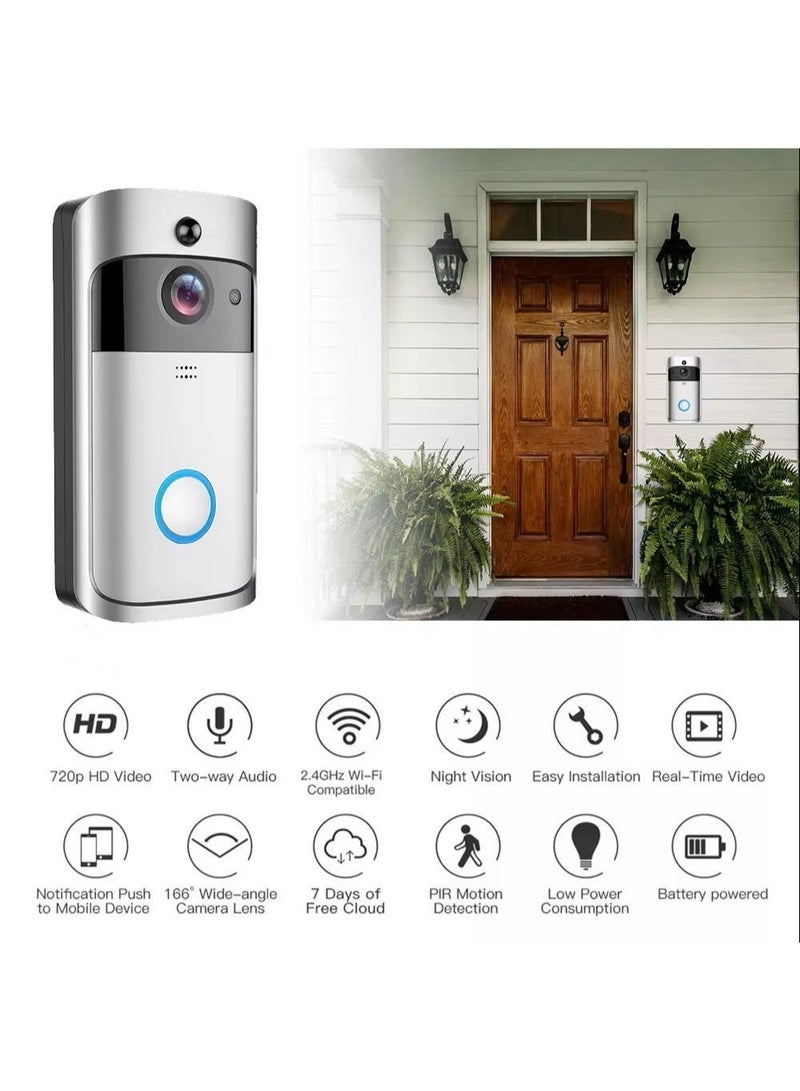 V5 Smart Video Doorbell (Wi-Fi) 720P HD: Protect Your Home with Two-Way Audio and Night Vision - Image 5