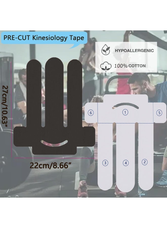 olayks 12 PCS Kinesiology Tape, Relieve Shoulder Pain, Original Cotton Waterproof & Breathable, Enhance Elastic Sports, For Pain Support And Muscle Sports (Three Different Colors) - Image 3