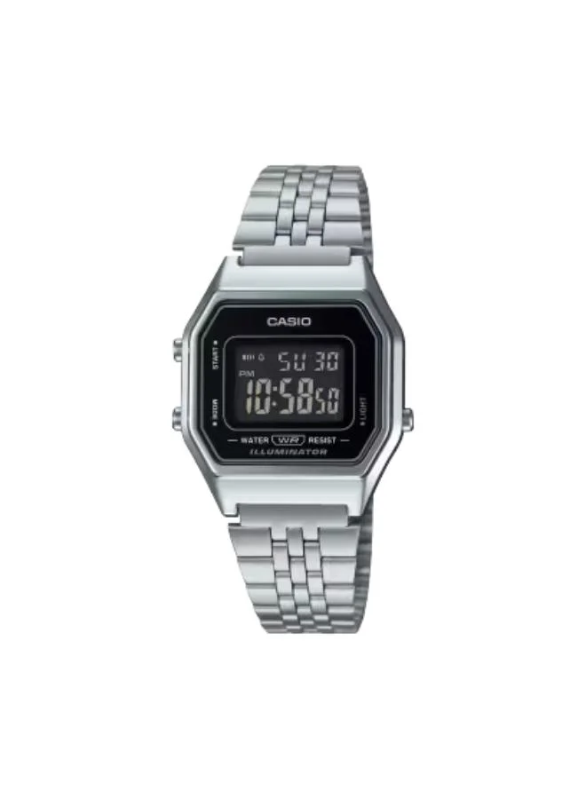CASIO Women's Stainless Steel Digital Watch LA680WA-1B - 28.6 mm
