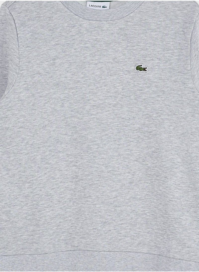LACOSTE - Kids Logo Crew Neck Sweatshirt - Image 1